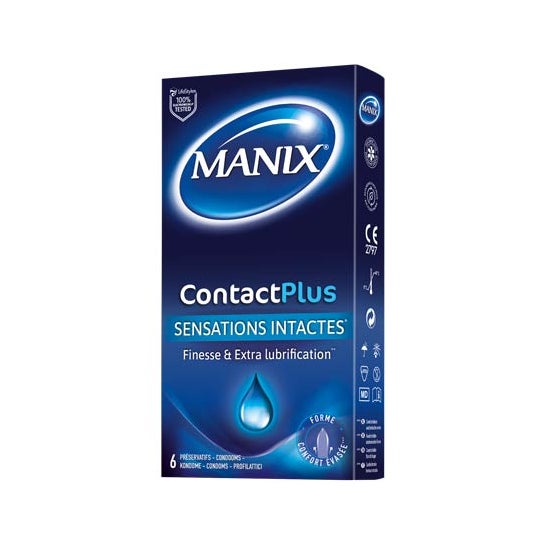 Manix Contact Plus Préservatif 6uds