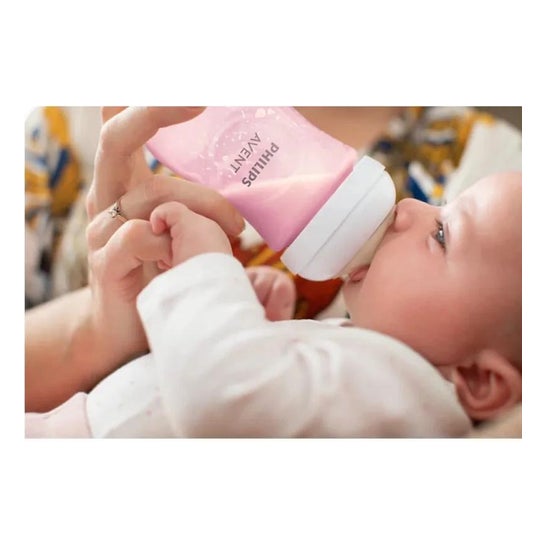 Avent Natural biberón rosa 260ml