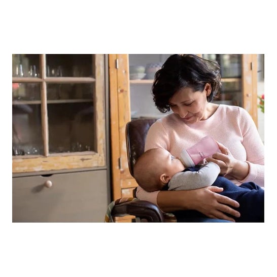 Avent Natural biberón rosa 260ml