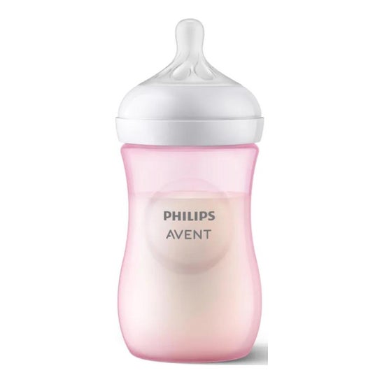 Avent Natural biberón rosa 260ml