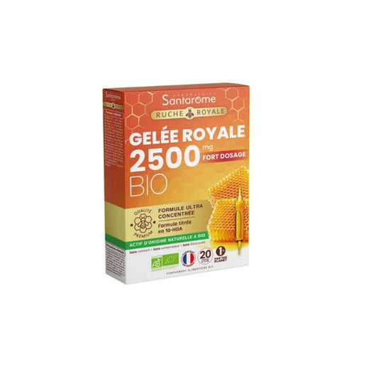 Santarome Gelée Royale 2500mg Bio 20 Ampollas