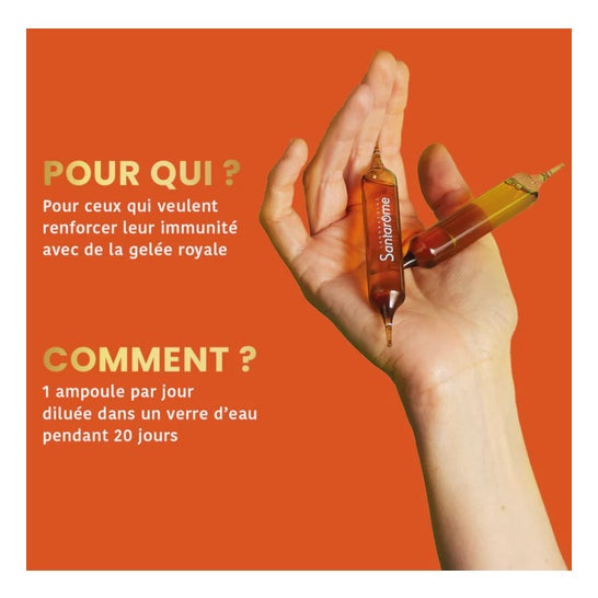 Santarome Gelée Royale 2500mg Bio 20 Ampollas