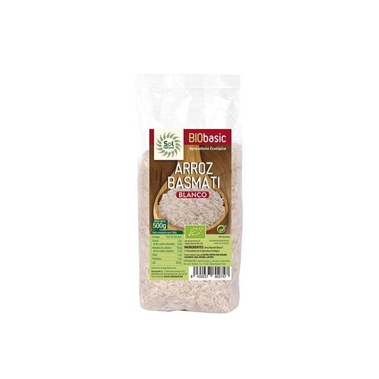 Sol Natural Arroz Basmati Blanco Bio 500g