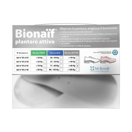 Bionaïf Plantilla Activa Neutro Medida Del 34 Al 38 1 par