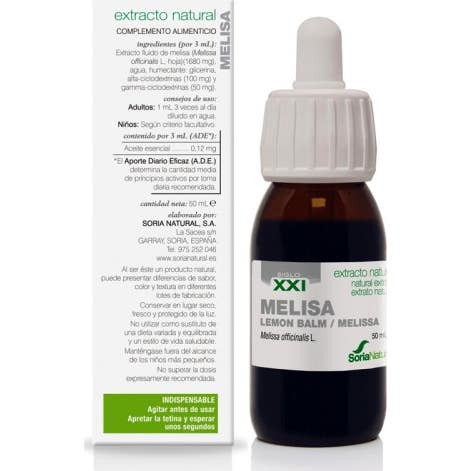 Extracto Melisa Xxl 50 Ml Soria Natural