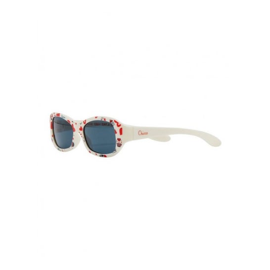 Chicco Gafas Sol Blanco Corazones 12M+ 1ud