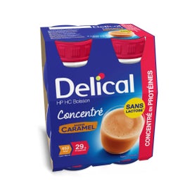 Delical HP HC Boisson Concentré Caramel 4x200ml