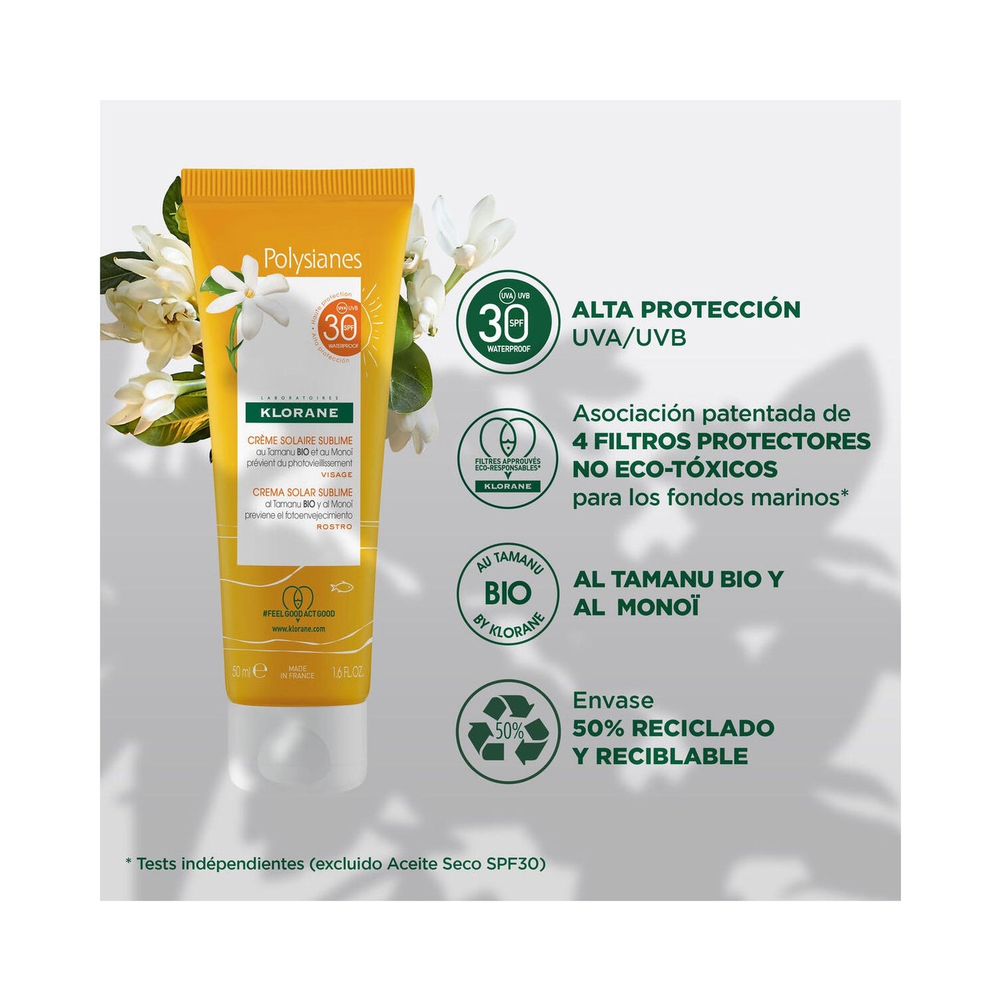 Klorane Crema Solar Sublime SPF30 50ml