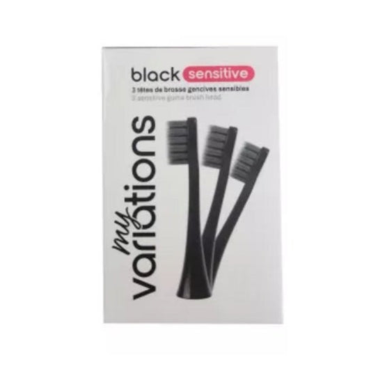 Myvariations Black Sensitive Cabezal Cepillo Encías Sensibl 3uds