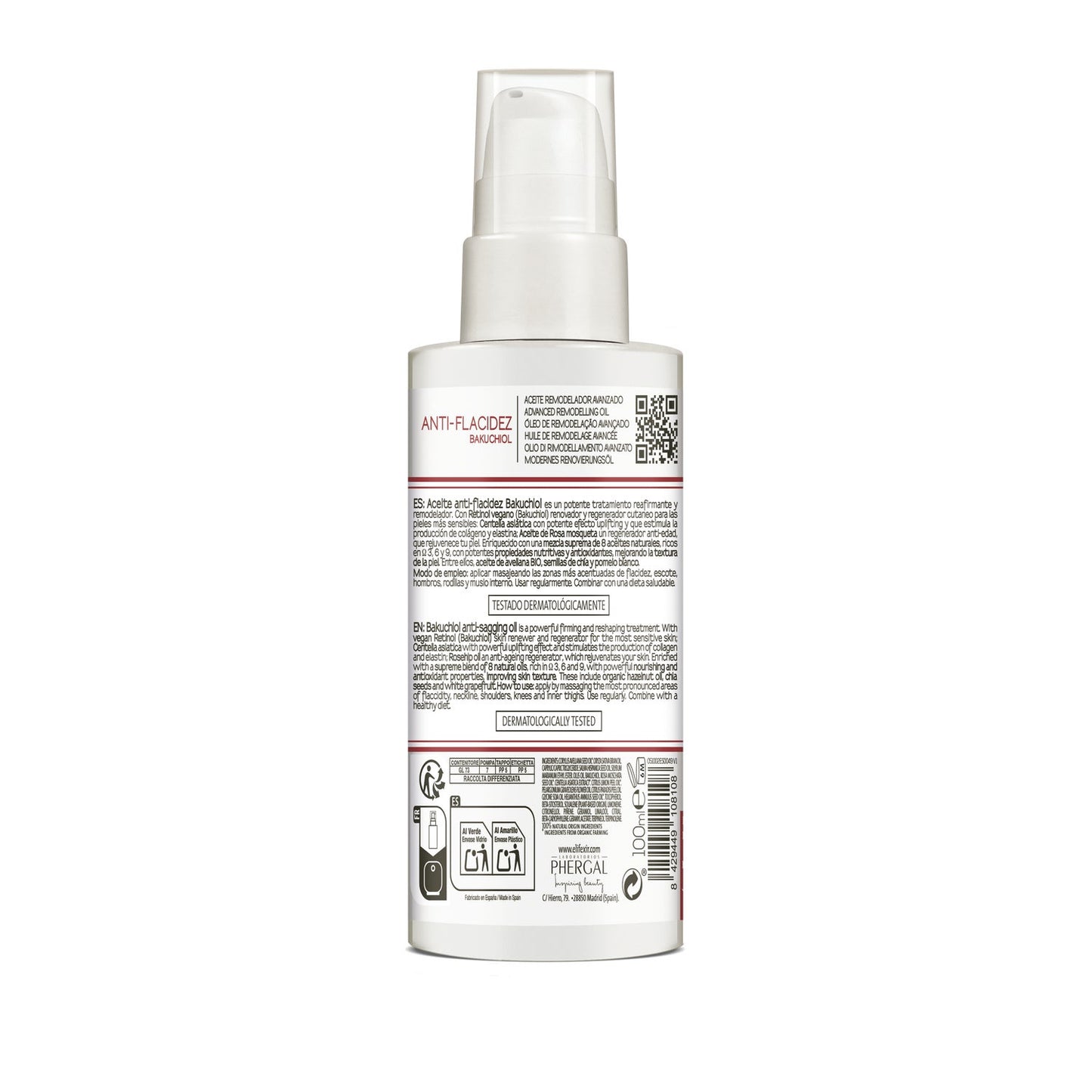E'lifexir Anti-flacidez Bakuchiol Aceite Reafirmante 100ml