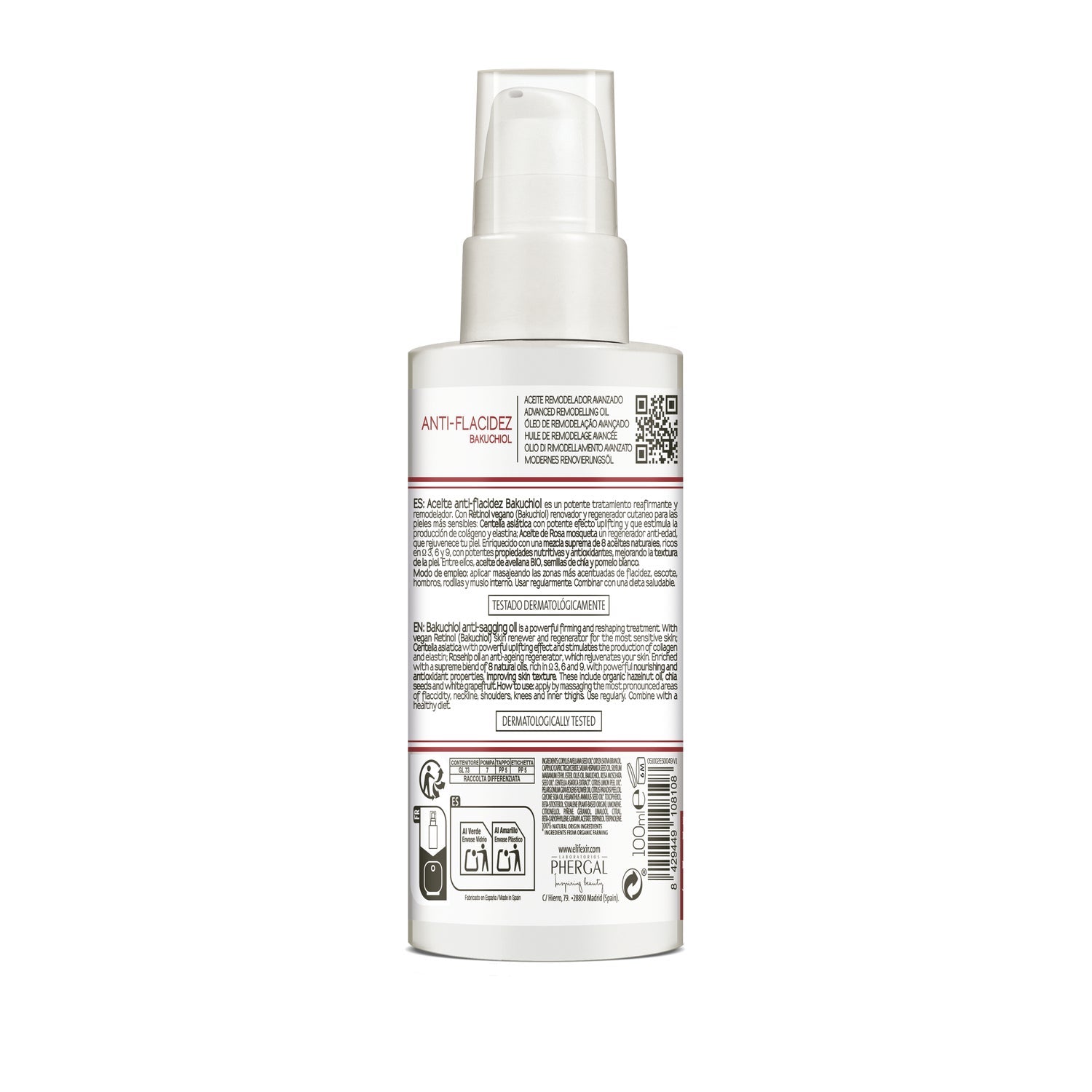 E'lifexir Anti-flacidez Bakuchiol Aceite Reafirmante 100ml