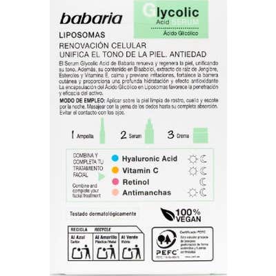 Babaria Sérum Renovador Ácido Glicólico 30ml