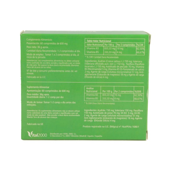 Vital 2000 Kalmium 60comp