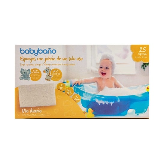 Babybaño Esponja Jabonosa De Un Solo Uso Para Bebés