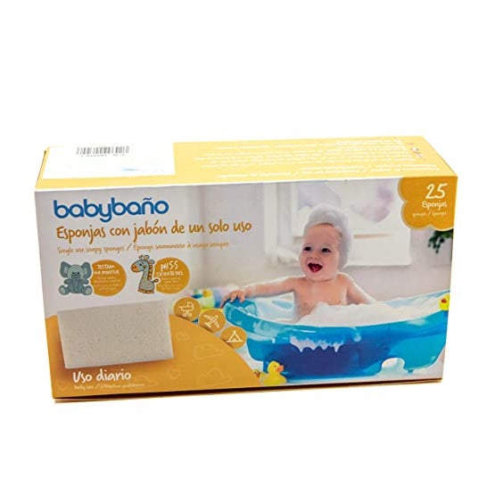 Babybaño Esponja Jabonosa De Un Solo Uso Para Bebés
