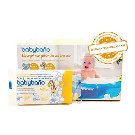 Babybaño Esponja Jabonosa De Un Solo Uso Para Bebés