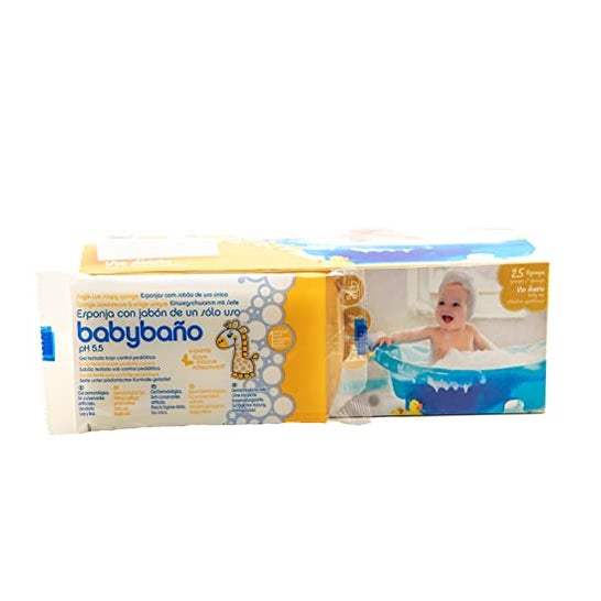 Babybaño Esponja Jabonosa De Un Solo Uso Para Bebés