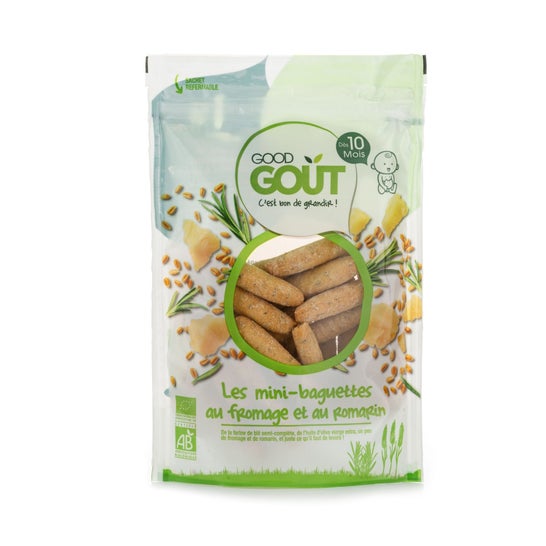 Good Gout Mini Baguettes Queso y Romero Bio 70 g