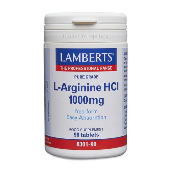 Lamberts L-arginina Hci 1000 mg 90 comp