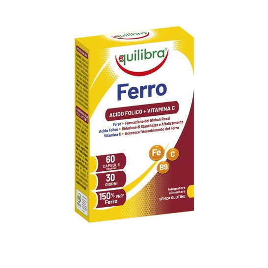 Equilibra Hierro Ácido Fólico Vitamina C 60caps