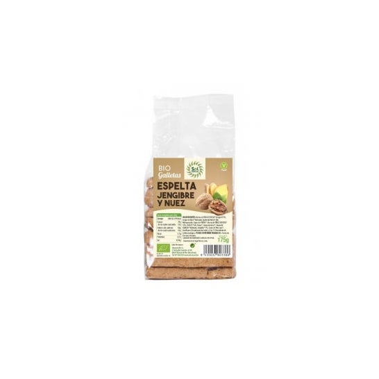 Solnatural Galletas Espelta Jengibre y Nueces Bio 175 g