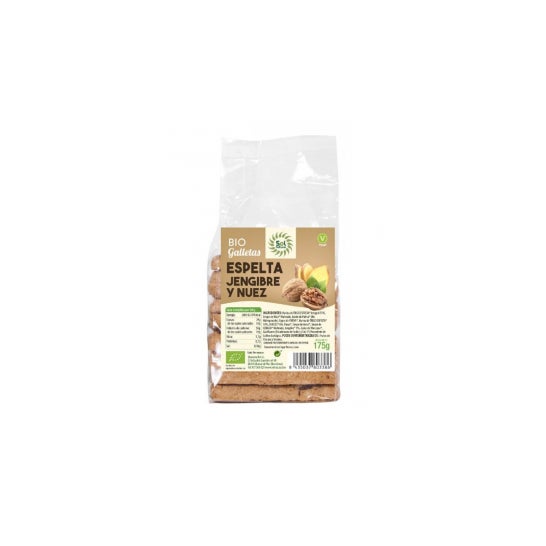 Solnatural Galletas Espelta Jengibre y Nueces Bio 175 g