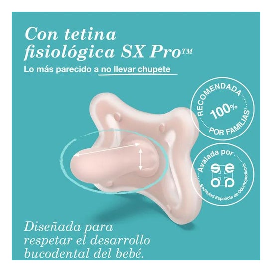 Suavinex Chupete Fisiológico Silicona SX Pro 0-6m 1 ud