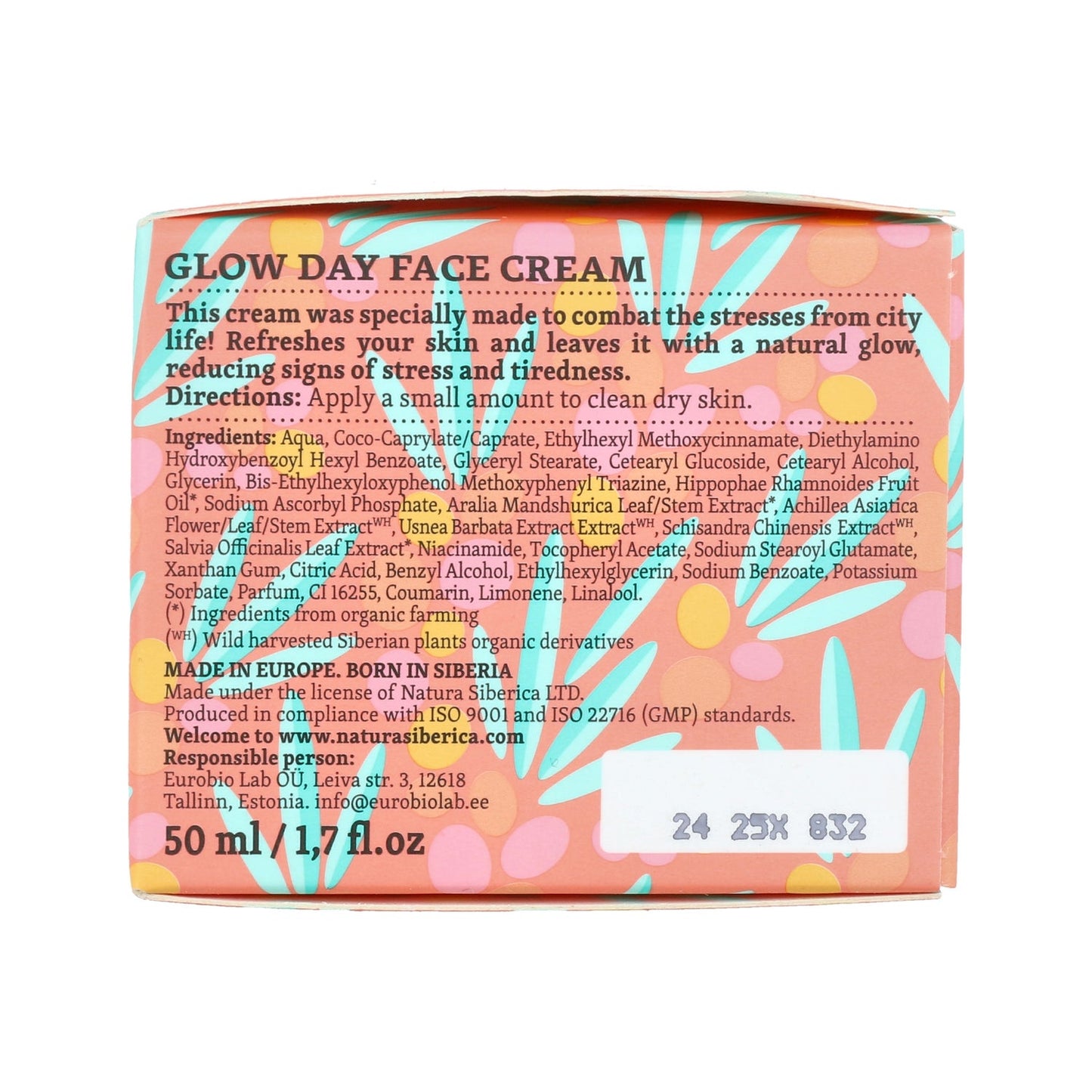 Natura Siberica Crema Facial Día Iluminadora 50ml