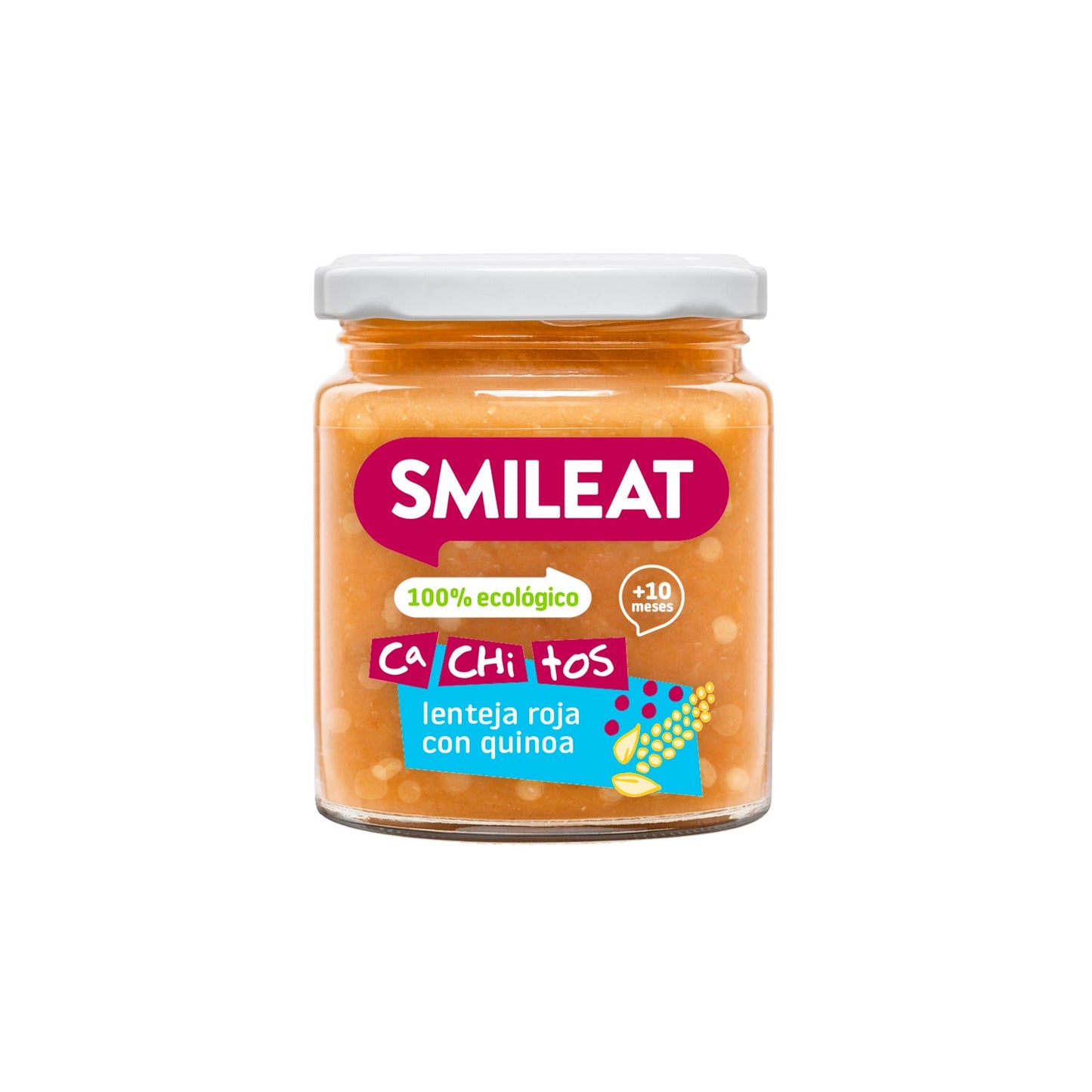 Smileat Tarrito Ecológico CA-CHI-TOS de Lenteja Roja con Quinoa 230g