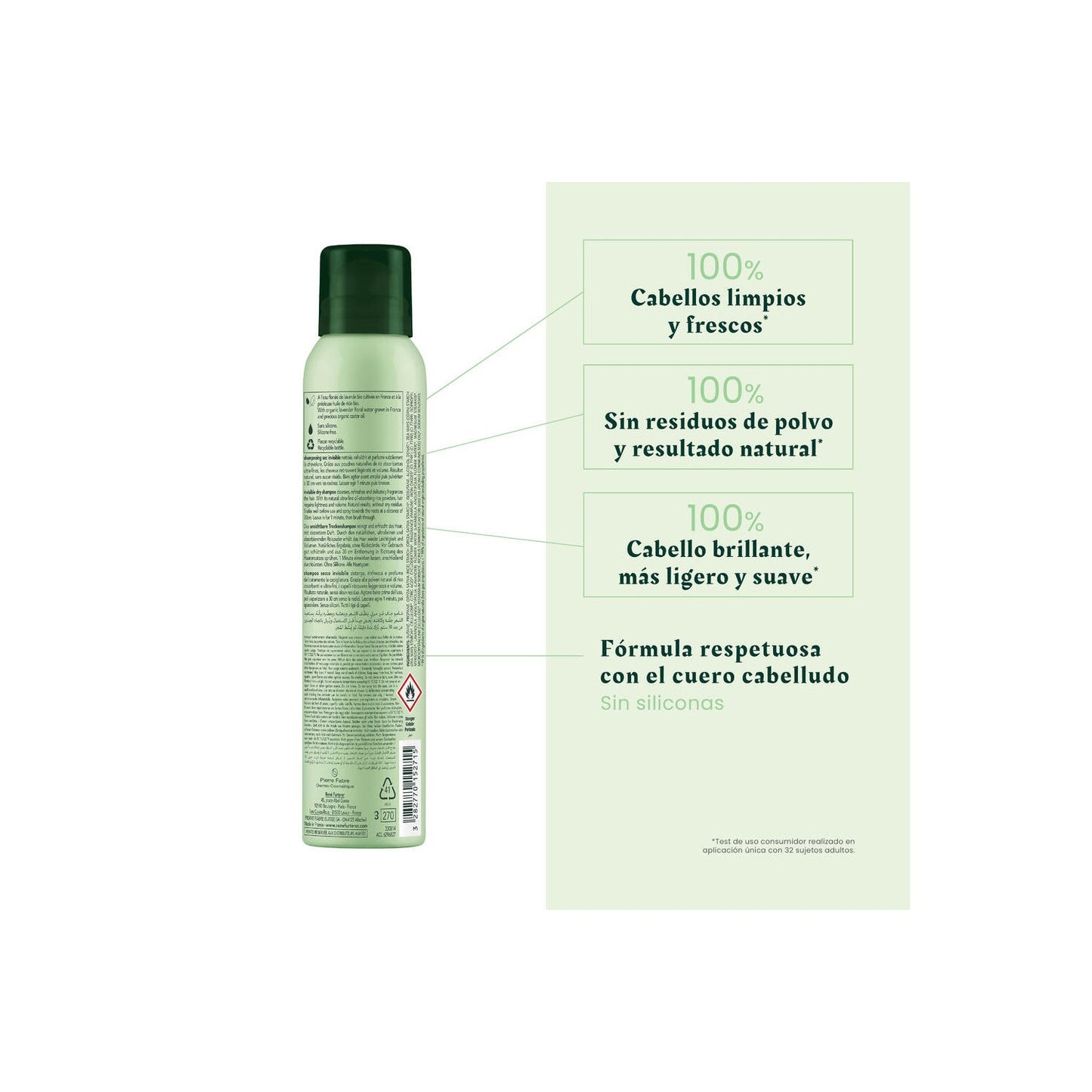 René Furterer Naturia Champú Seco Invisible Spray 75 ml