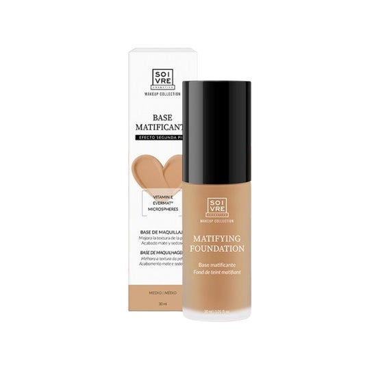 Soivre Cosmetics Base Maquillaje Matificante Medio 30ml