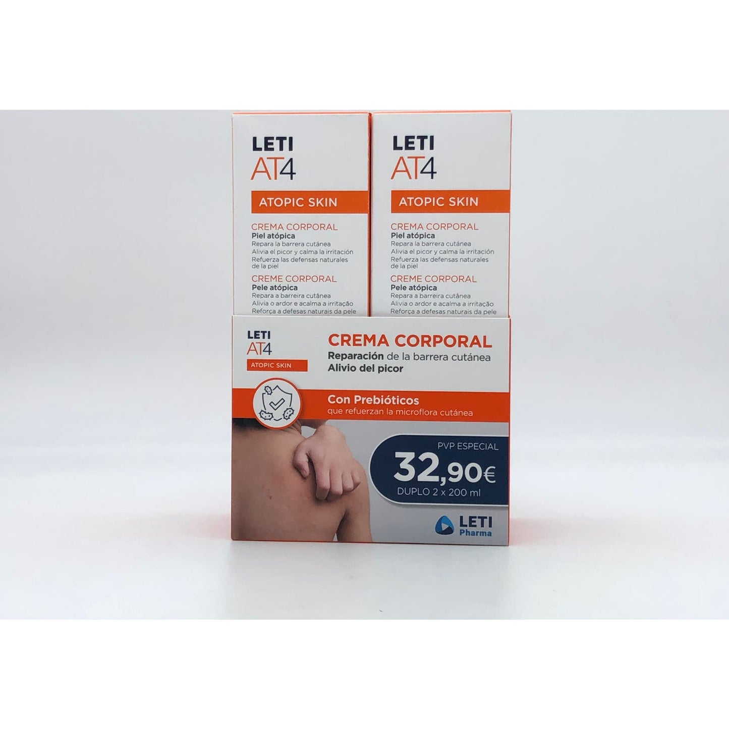 Leti AT4 Crema Corporal Piel Atópica 2x200ml