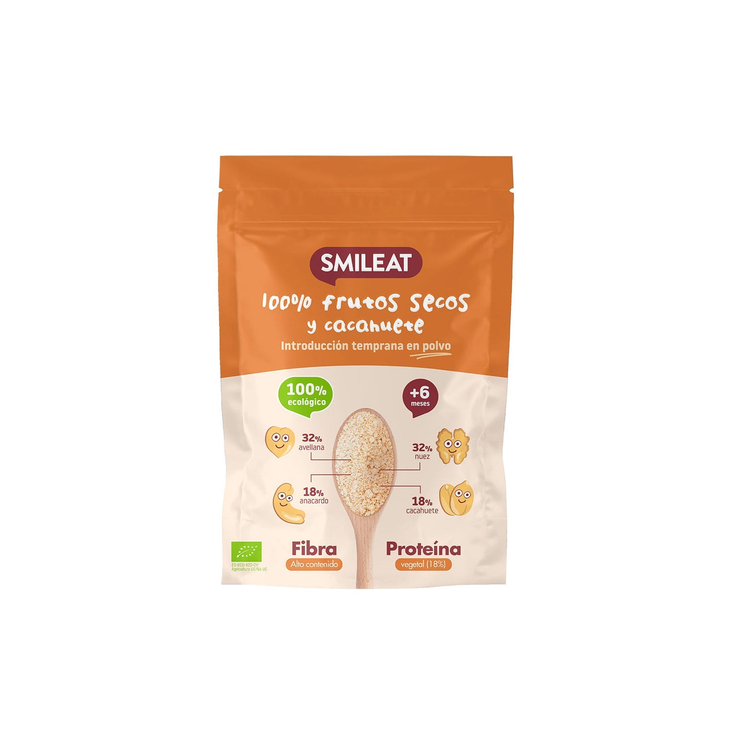 Smileat Mix Ecológico de Frutos Secos y Cacahuete 200g