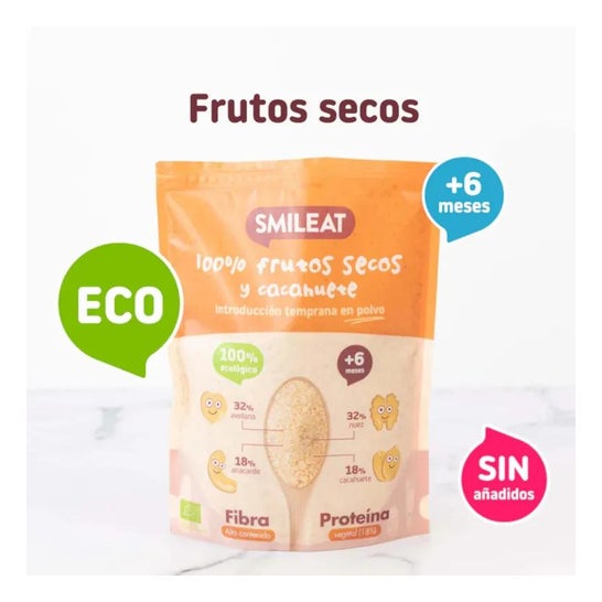 Smileat Mix Ecológico de Frutos Secos y Cacahuete 200g