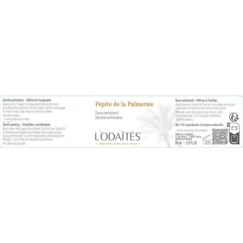 L'Odaïtès Pépite de la Palmeraie Exfoliante Suave 60 ml