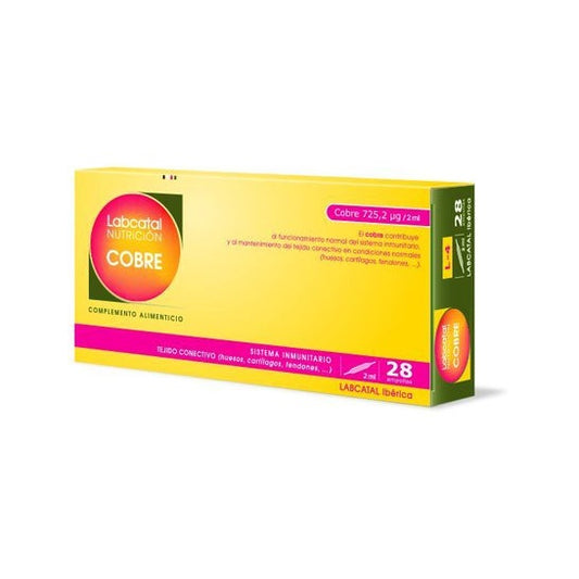 Labcatal Nutrición Cobre 28 ampollas