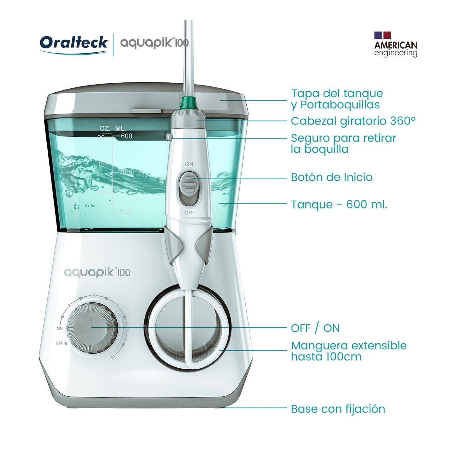 Aquapik 100 Irrigador Dental y Nasal Profesional