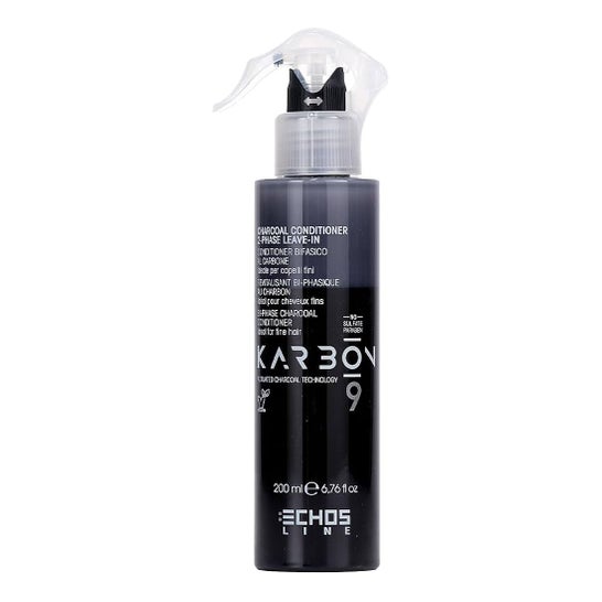 Echos Line Karbon 9 Charcoal Conditioner 2-Phase Leave-In 200 ml