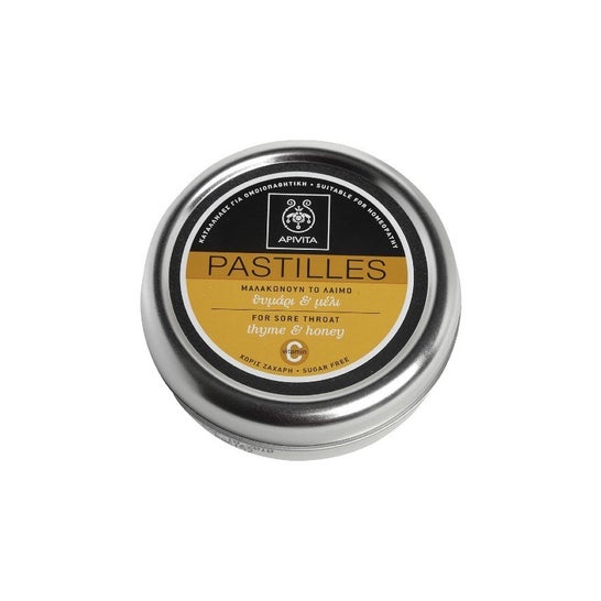 Apivita pastillas tomillo y miel sin azúcar 45g
