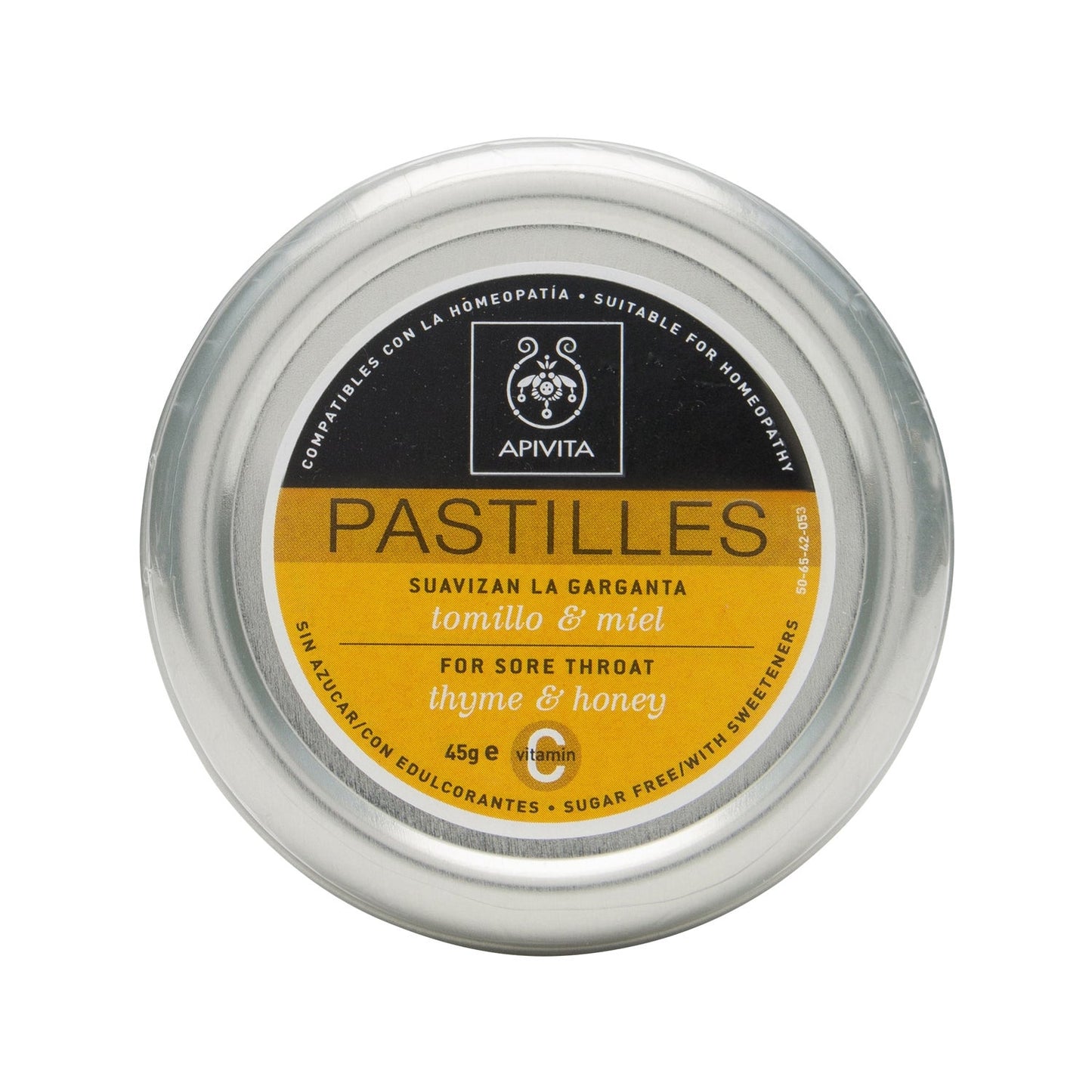 Apivita pastillas tomillo y miel sin azúcar 45g