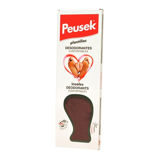 Peusek Plantillas carbón activado 18% 2uds