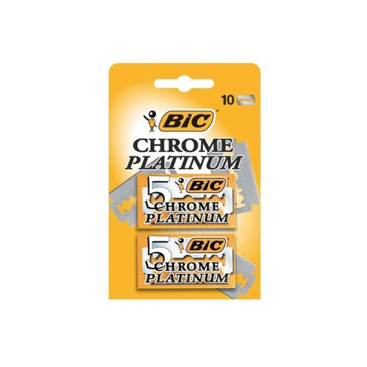 Bic Chrome Platinum Cuchilla Afeitar Clásica 10 uds