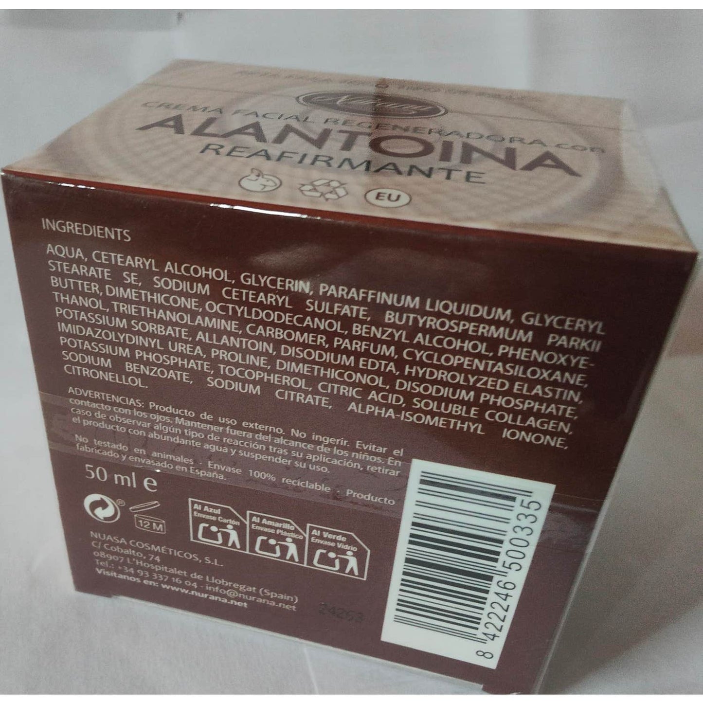 Nurana crema regeneradora con alantoina 50ml
