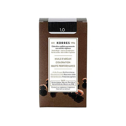 Korres Coloration Permanente Huile D'Argan Noir 1.0