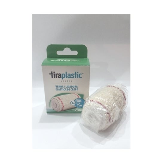 Venda Elastica Tiraplastic Crepe 4 M X 7 cm