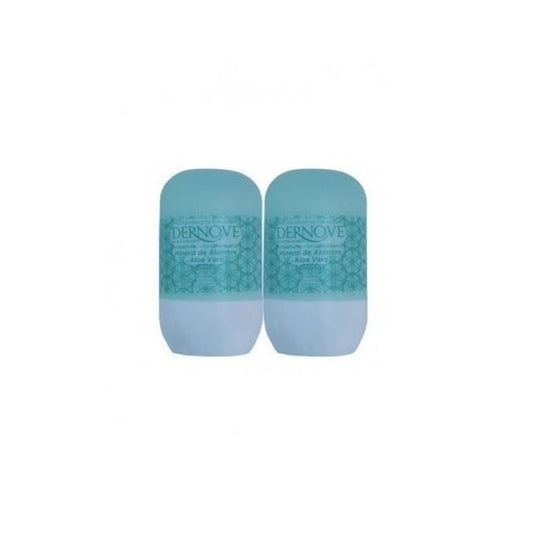 Dernove Desodorante Alumbre y Aloe Vera Roll On 2x75ml