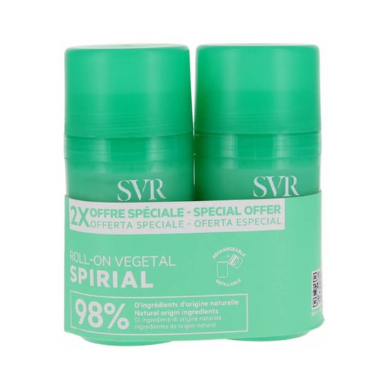SVR Spirial Végétal Desodorante Antitranspirante 48H Roll-on 2x50ml