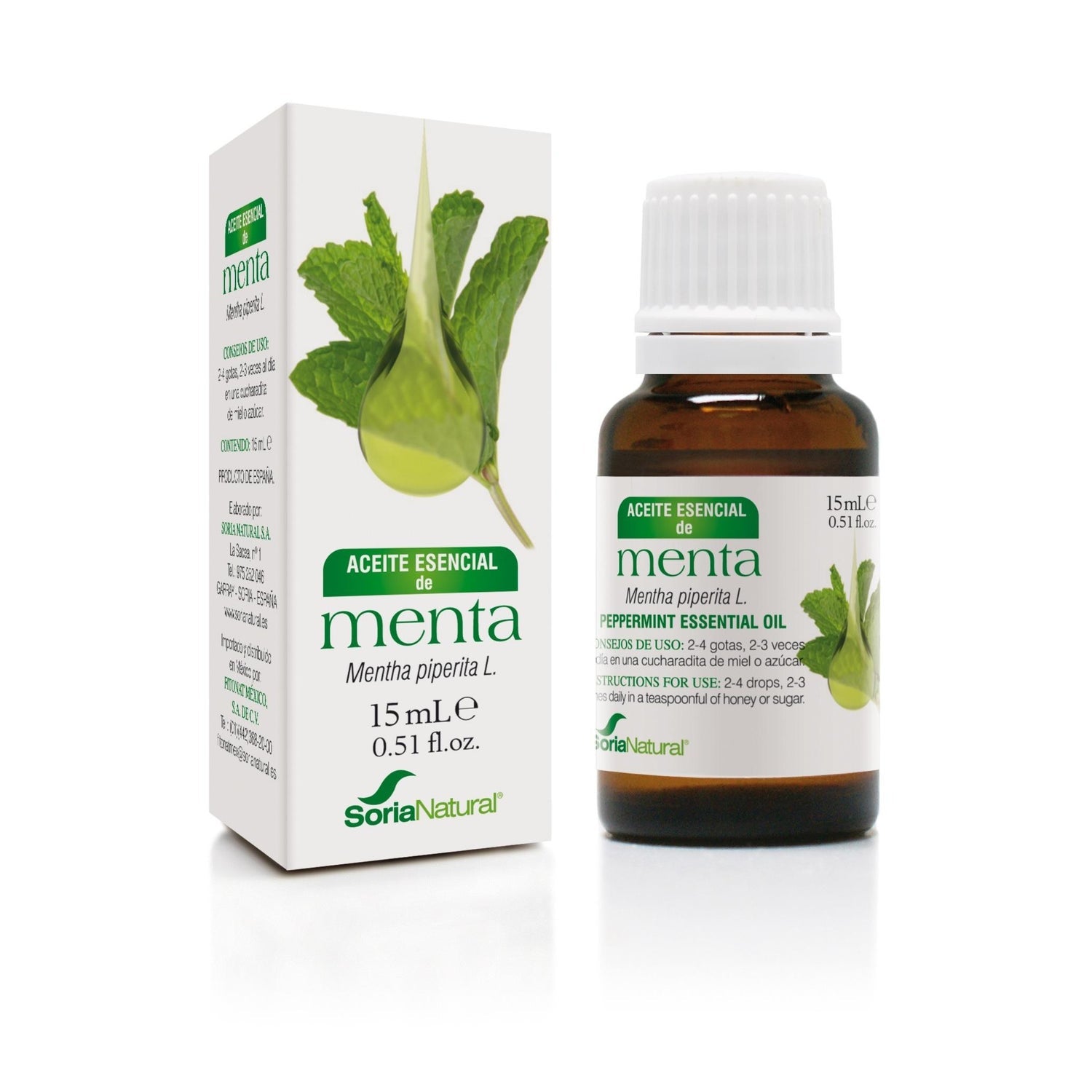 Soria Natural Aceite Esencial De Menta 15 ml