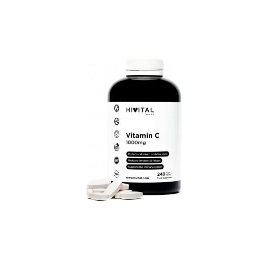 Hivital Foods Vitamina C 1000 mg 240 comp (8 meses)