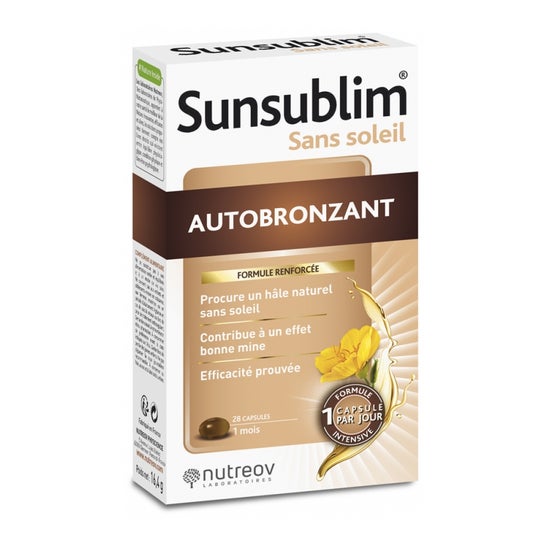 Nutreov sunsublim autobronceador 28 cáps